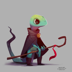 axbraun:  RPG Reptiles. Fun fantasy characters I’ve been making