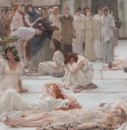 sibyllae:  Women of Amphissa (detail) (1887), Lawrence Alma-Tadema