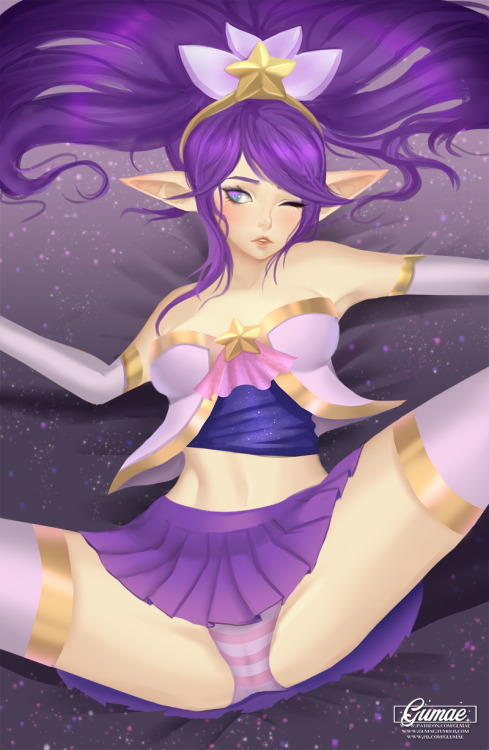 gumae:  Reward for the Star Guardian Bundle on my Patreon!   ᶘ   ᵒ ᴥ ᵒ ᶅ I was literally blushing while drawing this.kinda inspired by a dakimakura style! 