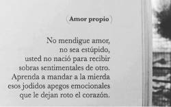 elteatrodetuvida:  Amor propio. 