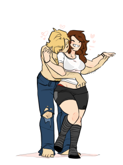 nicoleships:  couple doodles! :D so cute, so gross