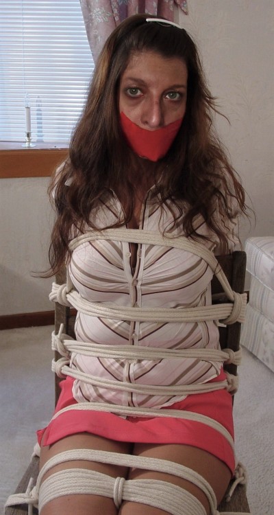 bondagehedgehog:  silviasouza:#crossdresser #pantyhose #tied