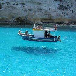 Hovercraft (Pearl Beach, Bora Bora &hellip; where the water is so clear this boat appears to float in mid-air)