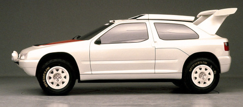 carsthatnevermadeit:  Citroen ZX Rally Raid Concept, 1990. A prototype for Citroenâ€™s highly successful rally car which went on to achieve 36 victories in 42 races and five consecutive wins in the World Cup for Cross Country RallyingÂ 