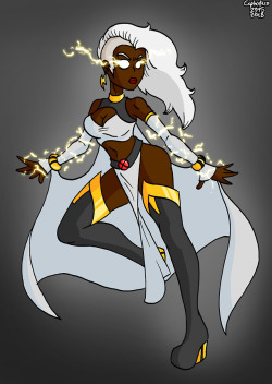 I made my own design for Storm from the X Men. She was always