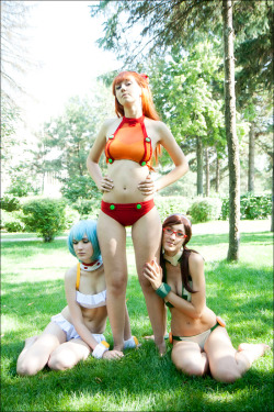 dirty-gamer-girls:  Puchi Eva Girls by tajfuCheck out http://dirtygamergirls.com