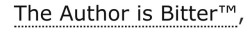 ao3tagoftheday: [Image Description: Tag reading “the author