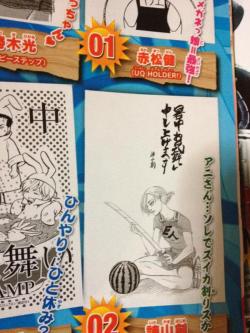 Isayama sketches Annie to celebrate the upcoming summer season!3DMG