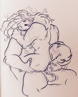 fluffyboobs:  Just Tidus and Ursa bonding ❤️ Ursa belongs