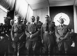 Himmler, Lutze, Hitler, Hess and Streicher. The second row includes