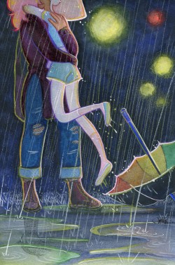 reo-coquelicot: Rain ~  They’re so in love that’s beyond