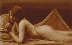 giftvintage:  Charles Augustin Lhermitte. Jeune femme nue, allongée