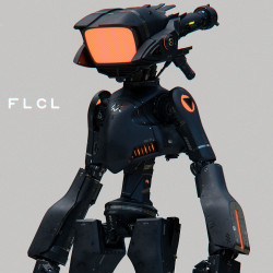 mechaddiction:  FLCL -canchi-, shun endo on ArtStation #mecha