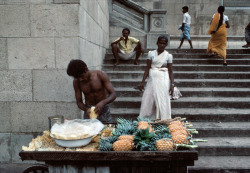 unearthedviews:  SRI LANKA. Colombo. Pineapple seller. 1979.