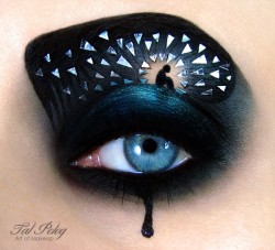 asylum-art:  Fantastic Eye Makeup Illustrations by  Tal Peleg