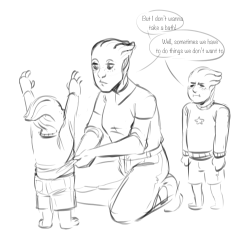 gemlings:  the woes of bath time shepard tells dad jokes and