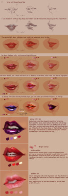 drawingden:  how to draw lips tutorial by jiuge 