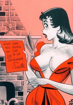 firmmaster:  retrogasm:  Dan De Carlo  Does MRS Claus know? 