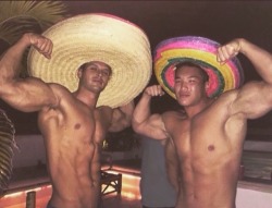 melaninmuscle:  Dan Rockwell and Khuslen Khan Saruultuya partying