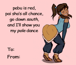 iahfy:   happy vday from the avatar with the fattest booty beautiful