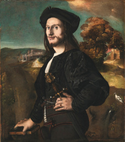   Amico Friulano Del Dosso, Portrait of a Gentleman with a Sword