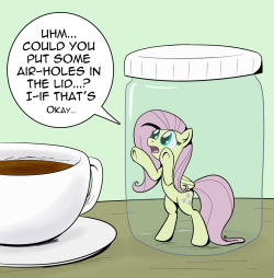 cocoa-bean-loves-fluttershy:  Quite Jarring - NATGIII day 6 by