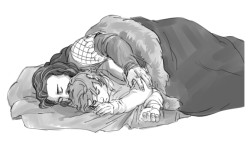 kaciart:  Sleepy cuddles were wanted - so they happened. 