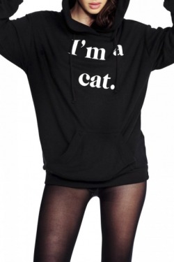 hello-cute-cat:  I am a cat. Sweatshirt - Phone Case Hoodie -