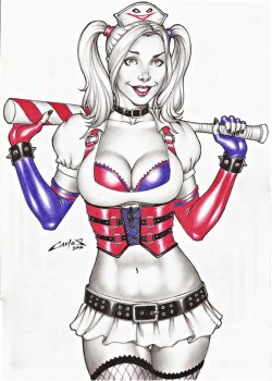 harleyquins:Harley Quinn by Carlos Augusto 