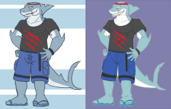Finally updated my character sheet for Gash, the new on the left
