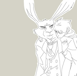 I saw this and needed to draw Bunny in a suit because it is the