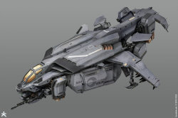 artissimo:killzone shadow fall isa dropship techboard by karakter