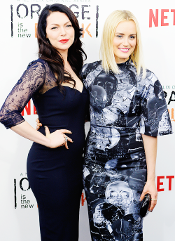 Laura Prepon and Taylor Schilling attend the ‘Orange Is The