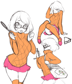 punipawsart:  Warm up sketch of Rabbu’s adorable velma 