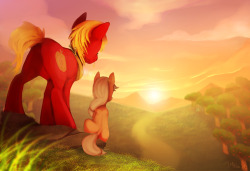 imalousart:  -“Look Applejack, everything the light touches