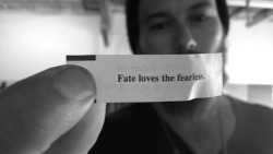 scrapbook-wy:  054 “fate loves the fearless”  Dion Agius