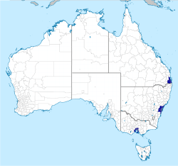 worm: mapsontheweb: Half of Australia lives here. this is so
