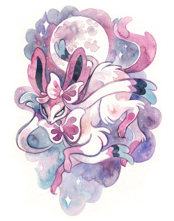 cryptovolans:  painted a sylveon at RICC! thinking about continuing