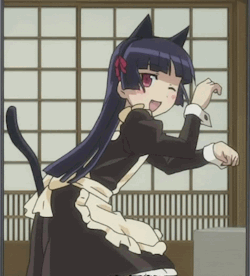 fabcilantro:  Gokou Ruri being cute af in a neko maid outfit.