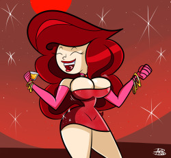 atomickingboo:  Paypal Commission: Mindy’s Red Moon Party by