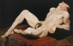 ganymedesrocks:Rex Slinkard, Untitled 1910, a reclining nude