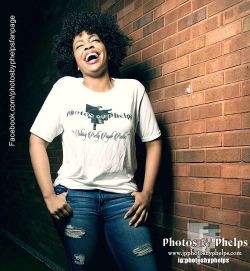 London Cross @mslondoncross dying from laughter cause I&rsquo;m funny as she is modeling a Photos By Phelps  shirt created by Dame T Shirts and Apparel https://www.facebook.com/dames.arts so watch out for more Photos by Phelps products #thick #tshirt