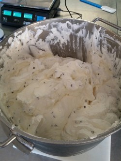 I just made 10 kg of meringue with chocolate chips for some cakes…
