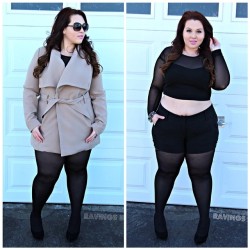 ravingsbyrae:  Outfit details are on the blog. ðŸ˜œ #honormycurves #effyourbeautystandards #celebratemysize #tcfstyle #psblogger #croptop #thighhighs #curves  so sexy