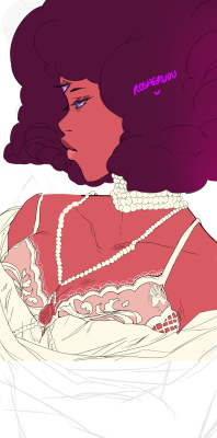 rosheruuu: have a wip of garnet in some nice clothes lmaoo, IT