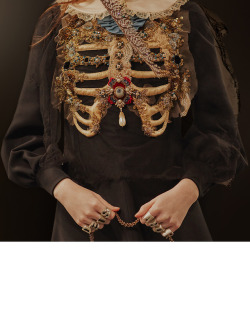 gucci:  “The inspiration is an ossuary, the crypts of the cardinals,