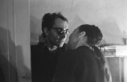 jamesdevereaux:Jean-Luc Godard and Anna Karina.