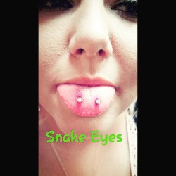 Snake Eyes! #piercings #snakeeyes #snakeeyespiercing #tongue