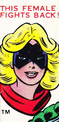 superdames:  —Ms. Marvel #1 (1977) cover detail by John Romita