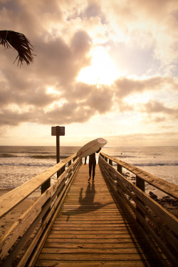 hueandeyephotography:  Surfer on a boardwalk, The Washout, Folly